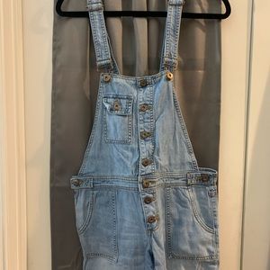 Light wash Relax fit blue overalls